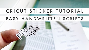 Turn your Handwriting into Script Stickers! Easy DIY Cricut Explore Planner Script Sticker Tutorial