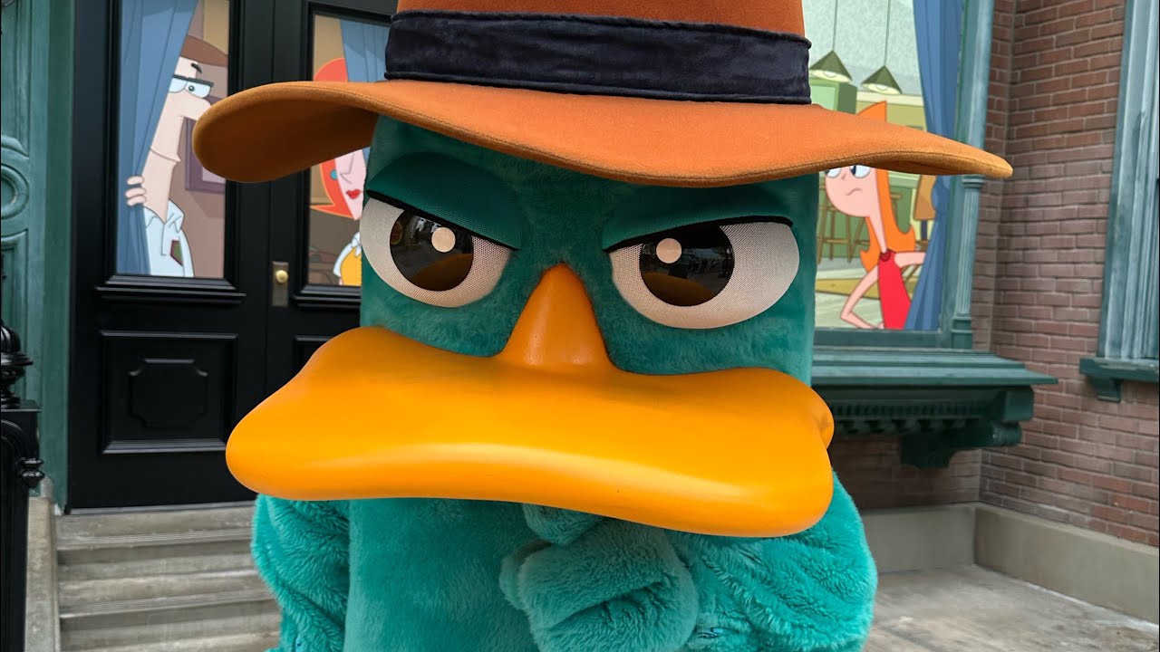 Agent Perry the Platypus is at Disney California Adventure