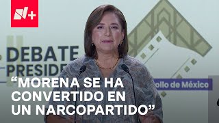 'Delincuentes tienen partido, Morena se ha convertido en un narcopartido': Gálvez