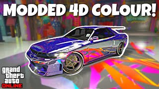 *EASY* 4D MODDED PAINTJOB ON ANY CAR IN GTA 5 ONLINE! (Modded Crew Colour Paintjob Tutorial)