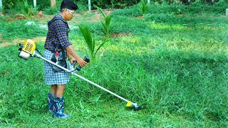 പുല്ല് വെട്ടൽ ഇത്ര സിമ്പിൾ ആയിരുന്നോ | Amazing Grass Cutting