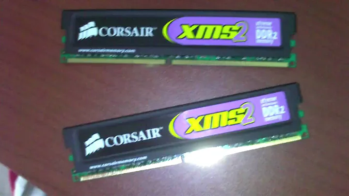 CORSAIR 1066MHs4GbyteRAM unboxing video