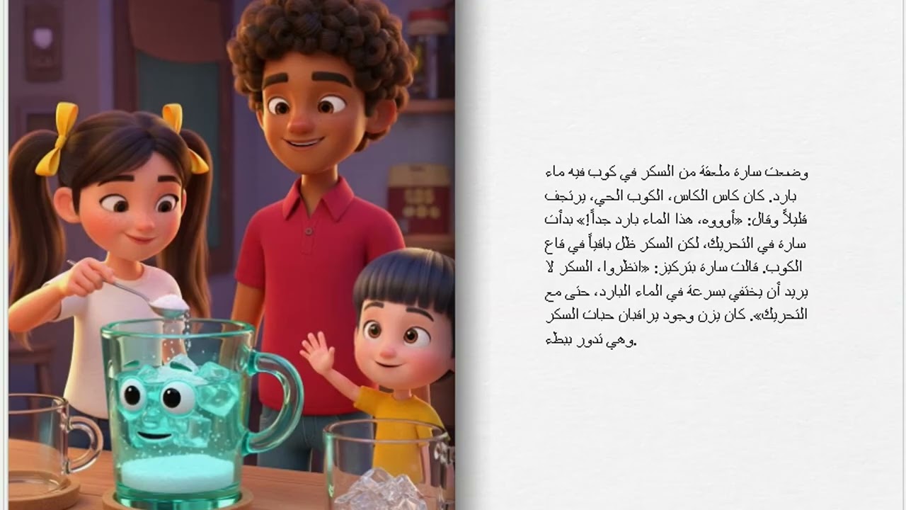مهرجان السكر المختفي Arabic قصة أطفال متعة علمية للأطفال
