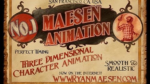 Animation Reel 2024   www.RyanMaesen.com