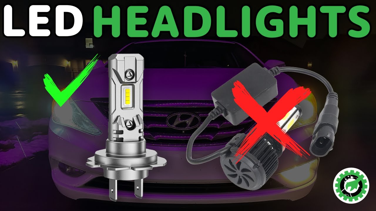 Install New LED Projector Headlight Blubs | Hyundai Sonata