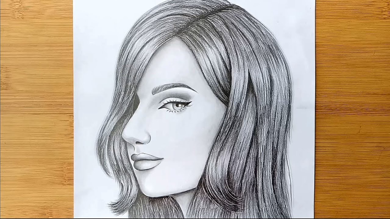 How To Draw A Girl Face With Pencil Sketch Step By Step | vlr.eng.br