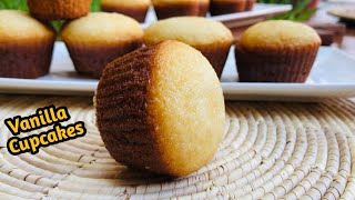 Vanilla Cupcakes With 2 eggs |How to Make Vanilla Cupcakes | Moist Vanilla Cupcakes 