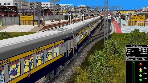 Tejas Express Departure From Maheshana Play In Open Rail || IR In MSTS Open Rail