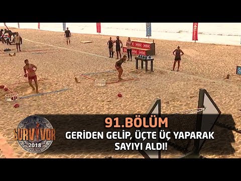 Survivor 2018  | 91. Bölüm | Geriden Gelip, Üçte Üç Yaparak Sayıyı Aldı!