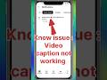 Known issue: 🚨 Video captions not working | Yt Studio New Notification | YouTube Update #shorts