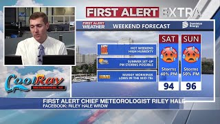 First Alert Extra - Heat, humidity, and chance for storms this weekend