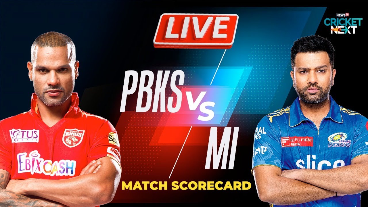 🔴PBKS vs MI Live, IPL 2023: Arshad Strikes to Get Rid of Prabhsimran on ...