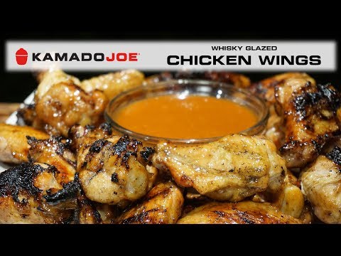 Kamado Joe Whisky Glazed Chicken Wings