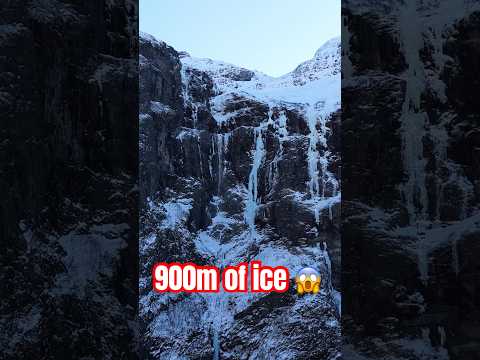 Short trip. Rare conditions. Kjerrskredvelven climbed 900m/WI6…🤯. Movie in Channel #iceclimbing