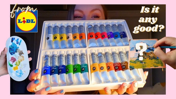 - YouTube from swatching crelando Lidl watercolors