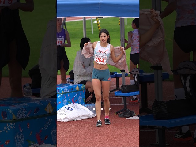 어디가 아픈거니~~ 여자높이뛰기 이다인