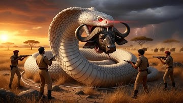 Brave Heroes Rescue a Poor Buffalo From a Deadly Giant Mutant Python