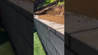 Celebrity Retaining wall and drain system #construction #retainingwall #retainingwalls #concrete Profile