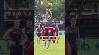 Getting in on it! 🚀 #afl #richmond #hanger