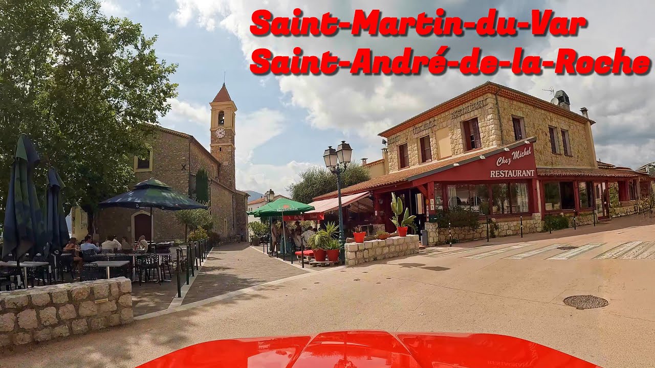 Driving through the charming French countryside, from Saint-Martin-du-Var to Saint-André-de-la-Roche