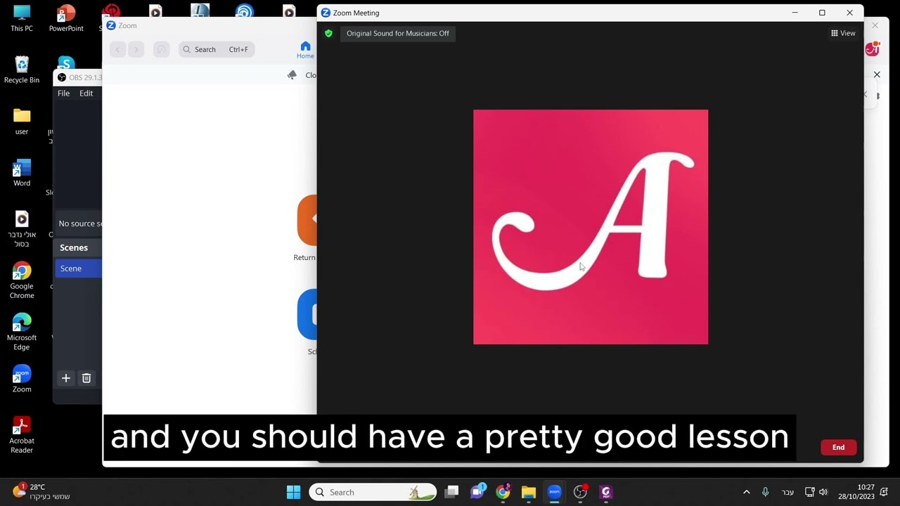 Voice Lessons   Updated zoom sound settings PC