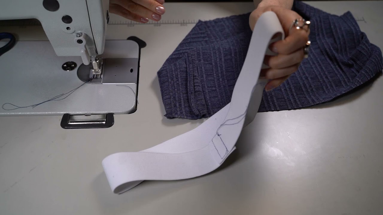 Как сделать трикотажный пояс в брюки или юбку