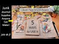 1 book page masterboard 5 ways to use it  junk journal supplies that anyone can make
