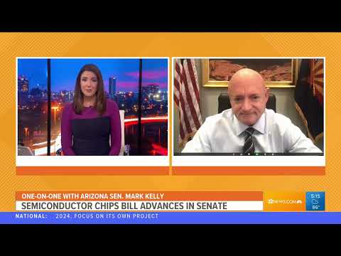 12 News speaks with Sen. Kelly Ahead of Senate Vote on CHIPS Bill