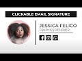 Clickable Email Signature Design in Adobe Photoshop | PSD Template