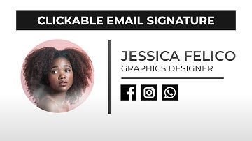 Clickable Email Signature Design in Adobe Photoshop | PSD Template