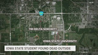 Body of Iowa State student found outside sorority house