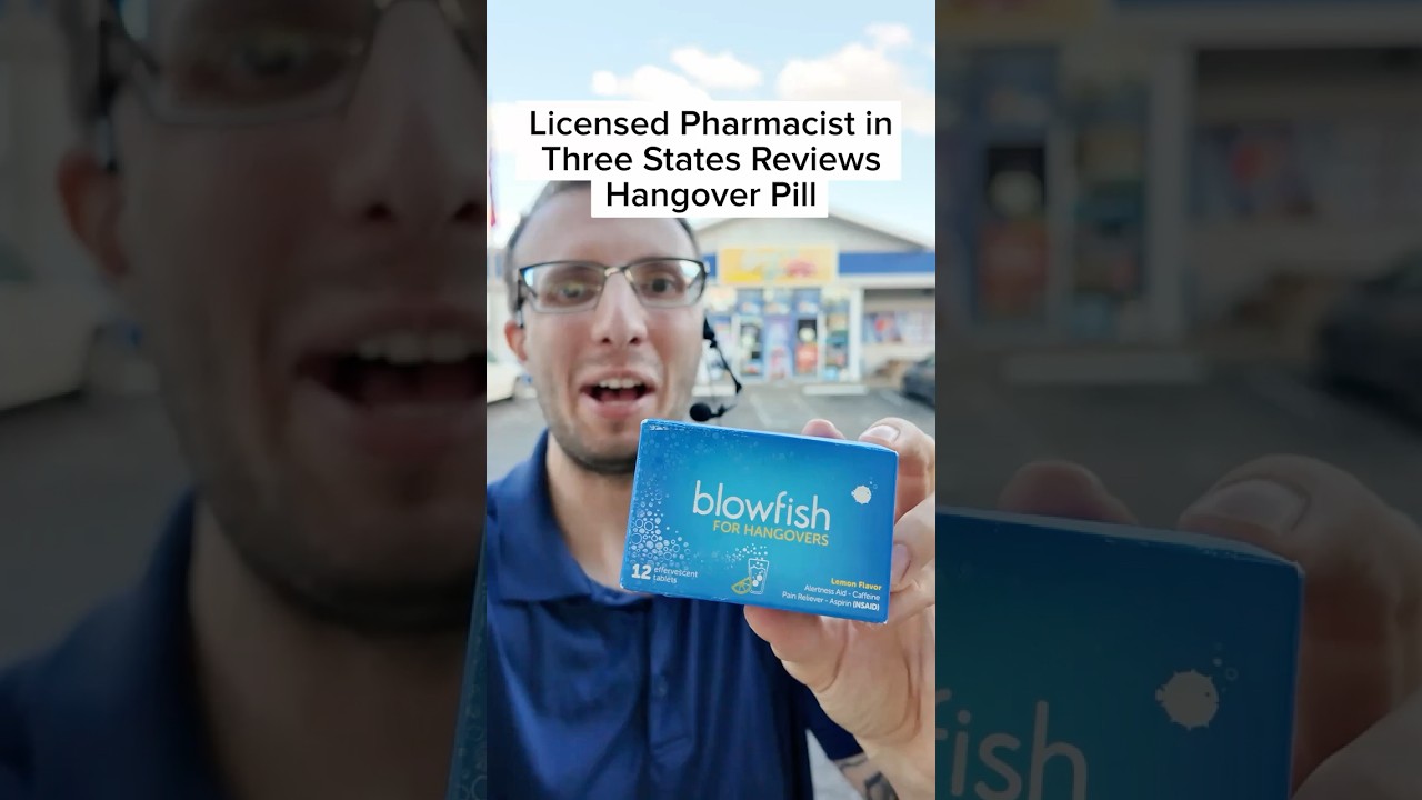 Licensed Pharmacist Reviews Sketchy Hangover Pill! | Blowfish 