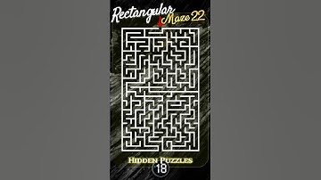Rectangular mazes Maze 22 #hiddenpuzzles #mazes