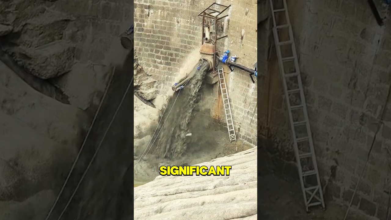 Открываем затвор плотины 😱⚠️