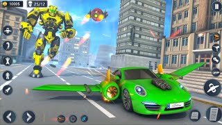 Robot Games Offline l Robot Car Game l Flying Robot Fire Attack Game l Android Gameplay screenshot 5
