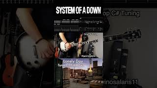 Lonely Day (with Solo) System Guitar Lesson with Tab &amp; Sheet on Screen #systemofadown #guitar