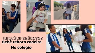 Bebê reborn caseira no Colégio+ Reações Inéditas.😍👶🏼🤭(Passeio)