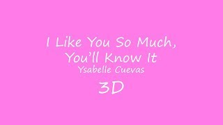 I Like You So Much, You’ll Know It // Ysabelle Cuevas (3D music)