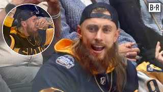 George Kittle Mic'd Up at Predators Playoff Game 🎤