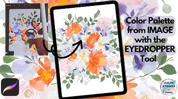 How to pick colors with the Eyedropper tool in Procreate as you Paint
