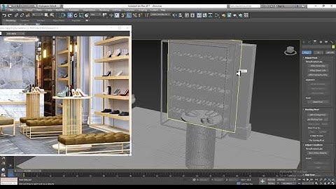 3dsmax Tutorials, Tutorial on 3D Modeling a Footwear Showroom Interior Design in 3dsmax
