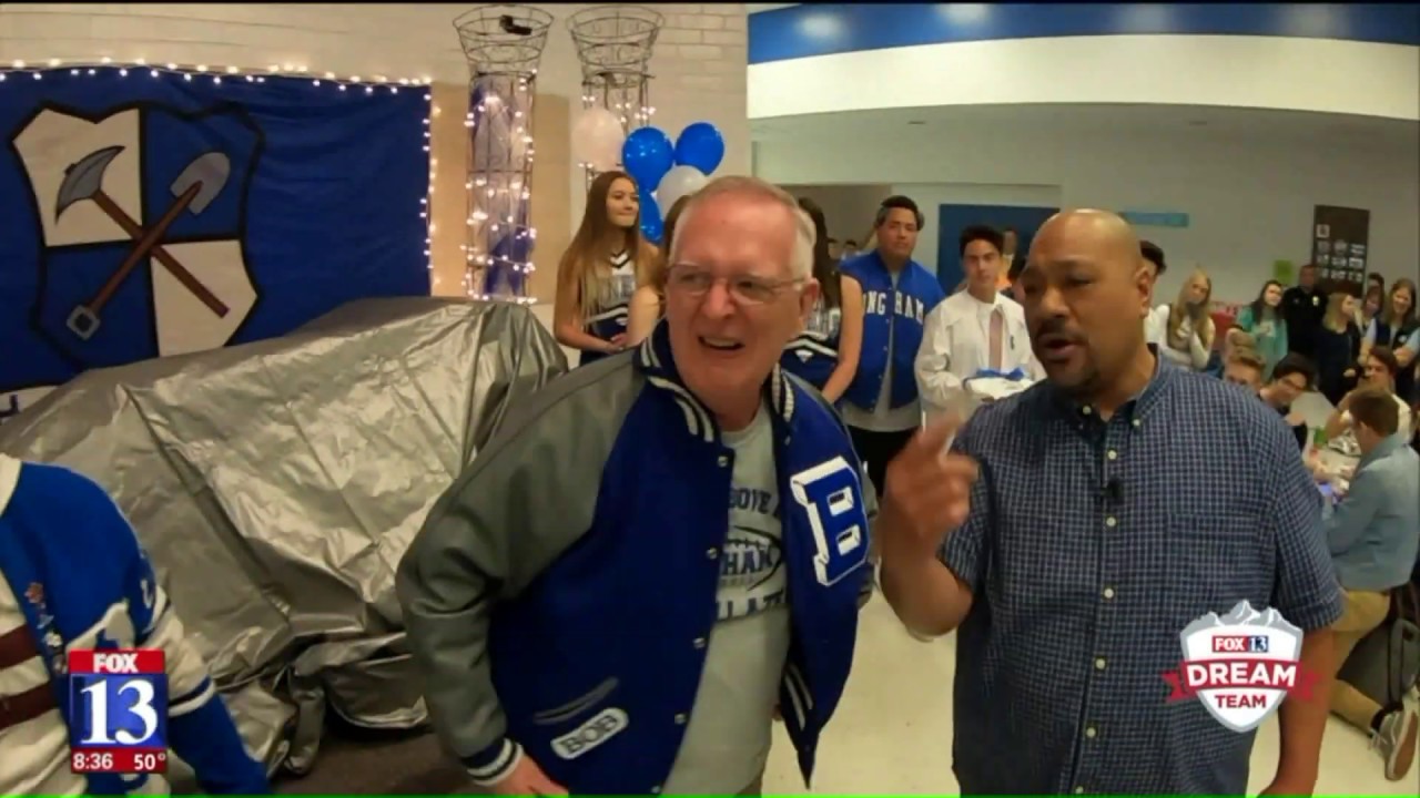 provo utah High School's Beloved 'Lunchroom Grandpa' Gets a Big Surprise from the Dream Team