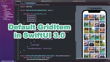 GridItem with Default Config | SwiftUI 3.0 | Grid Layout (part 03)