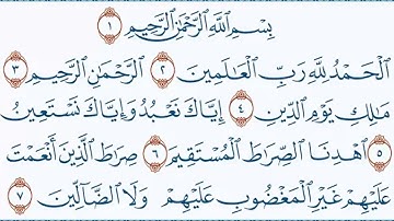 سورة الفاتحة مكررة 7 مرات - ماهر المعيقلي / Surah Al-Fatihah, repeated seven times, Maher Al-Muqili
