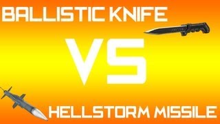 Black Ops 2 | Ballistic Knife Vs Hellstorm missle
