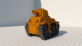 [SketchUp/Vray3.4] Cartoon Tank_A Modeling Tutorial