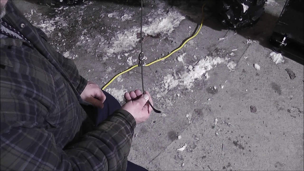 ATV plow cable repair YouTube