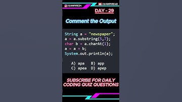 DAY - 29 Tell me the output of this code | Java Quiz Question | Daily Quiz Challenge | Ampire #java