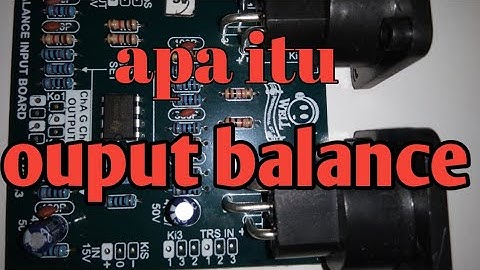How to install output balance