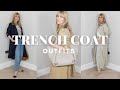 9 ways to wear a trench coat  spring outfits im wearing right now